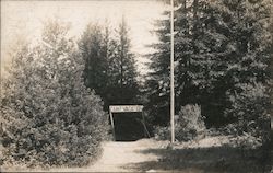 Entrance to Camp Vacation Postcard