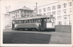 Streetcar on streets of San Francisco California Postcard Postcard Postcard