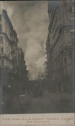 View Down Ellis Street Toward Market Postcard