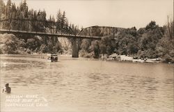 Russian River Motor Boat Postcard