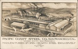 Pacific Coast Steel Co. in San Francisco California Postcard Postcard Postcard