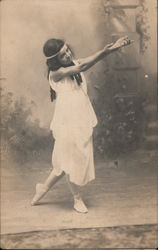 Bohemian Girl Dancing Children Postcard Postcard Postcard