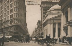 Market St and Grant Ave Postcard