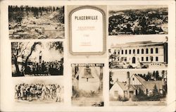 Placerville, Yesterday and Today California Postcard Postcard Postcard