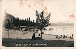 View of Kings Beach Lake Tahoe, CA Postcard Postcard Postcard