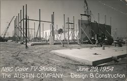 NBC Color TV Studios June 29, 1954 - The Austin Company Deisgn & Construction Los Angeles, CA Postcard Postcard Postcard