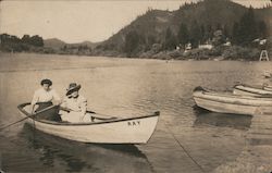 Boating on the Russian River Postcard