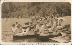 Boating on Russian River Postcard