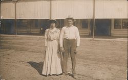 Couple standing in road Guerneville, CA Postcard Postcard Postcard