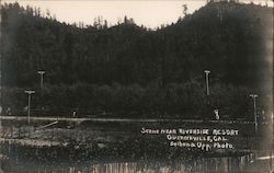 Scene Near Riverside Resort Guerneville, CA Belden & Upp Photo Postcard Postcard Postcard