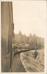 Photo Taken From Train At Curve Guerneville, CA Postcard Postcard Postcard