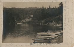 Boats on Russian River Guerneville, CA Postcard Postcard Postcard