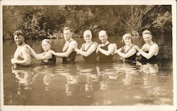 Snapshot of People in Russian River Guerneville, CA Postcard Postcard Postcard