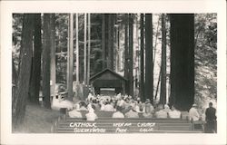 Catholic Open Air Church, Guernewood Park Guerneville, CA Postcard Postcard Postcard