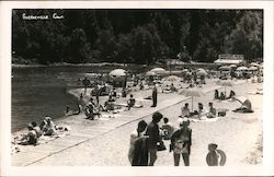 Beach Bathers on Johnson's Beavch Postcard