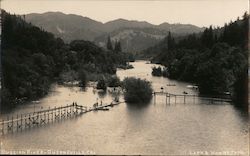 Bird's Eye View of Russian River Postcard