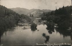 Russian River from Guerneville Bridge Monte Rio, CA Postcard Postcard Postcard