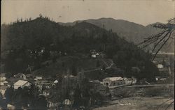 View of Town Guerneville, CA Postcard Postcard Postcard