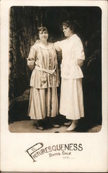 Portrait of Two Women Boyes Hot Springs, CA Postcard Postcard Postcard