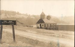 Fort Ross, Built by the Russians in 1812 Postcard