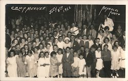 Large Group of Children at Camp Meeker Postcard