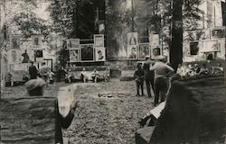 Displays of Paintings, Bohemian Grove Postcard