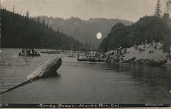 Beautiful Scenery Sandy Beach at Monte-Rio, California Monte Rio, CA McClearie Postcard Postcard Postcard