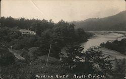 View of Russian River Monte Rio, CA Postcard Postcard Postcard