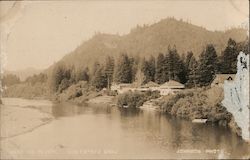 Beautiful Russian River in Monte-Rio Monte Rio, CA Johnson Photo Postcard Postcard Postcard