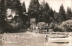 Beach Scene Rio Nido, CA Postcard Postcard Postcard