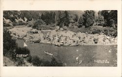 Bathing on the Beach Rio Nido, CA Postcard Postcard Postcard