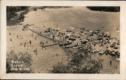 Beach Scene Rio Nido, CA Postcard Postcard Postcard