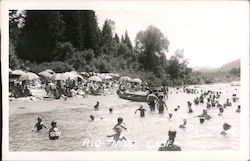 Beach Scene Rio Nido, CA Hasek Photo Postcard Postcard Postcard