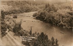 Boating and Bathing, Russian River Rio Nido, CA Postcard Postcard Postcard