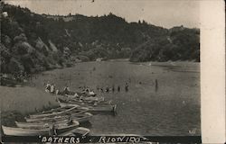 Bathers Rio Nido, CA Postcard Postcard Postcard