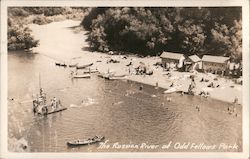 The Russian River at Odd Fellows Park Guerneville, CA Postcard Postcard Postcard