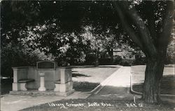 Library Grounds Santa Rosa, CA Postcard Postcard Postcard