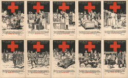 Set of 10: Dutch Red Cross Series Roode Kruis Postcard Postcard Postcard