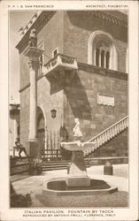 Italian Pavilion, Fountain by Tacca 1915 Panama-Pacific Exposition Postcard Postcard Postcard