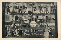 The Glassner's Musical Midgets Postcard