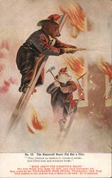 Roosevelt Bears as Firefighters Postcard Postcard Postcard