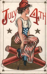 July 4th 4th of July Postcard Postcard Postcard