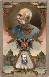 Rare Mechanical Emperor Franz Joseph 1848 - 1908 Royalty Postcard Postcard Postcard