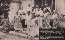 Wedding Scene from "The Hurricane" Postcard