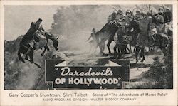 Gary Cooper's Stuntman, Slim Talbot - The Adventures of Marco Polo Postcard