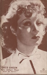 Greer Garson Actresses Postcard Postcard Postcard