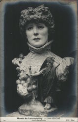 Sarah Bernhardt Head Statue Musee Du Luxembourg Actresses Postcard Postcard Postcard