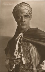 Rudolph Valentino Actors Postcard Postcard Postcard