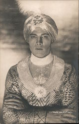 Rudolph Valentino Actors Postcard Postcard Postcard