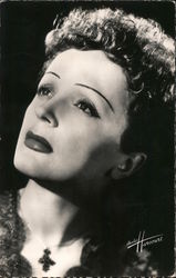 Edith Piaf Actresses studio harcourt Postcard Postcard Postcard